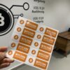 1 Satz Sticker 10x Stück